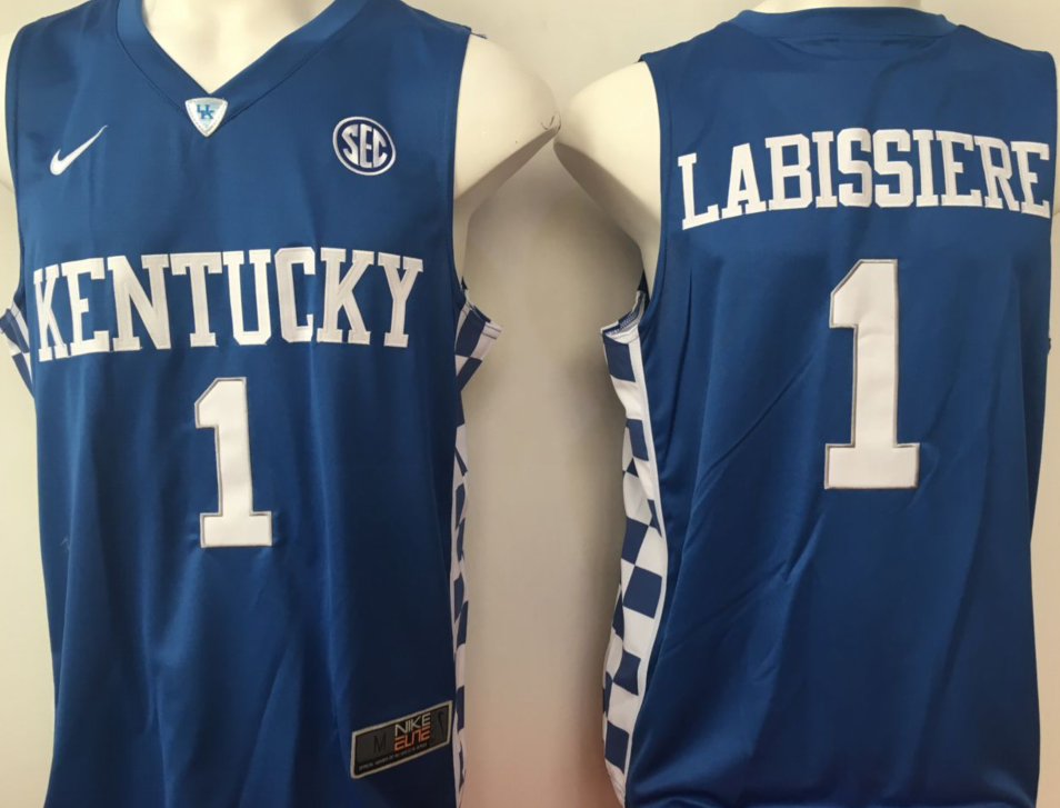 NCAA Men 2017 Kentucky Wildcats Blue #1 Labissiere